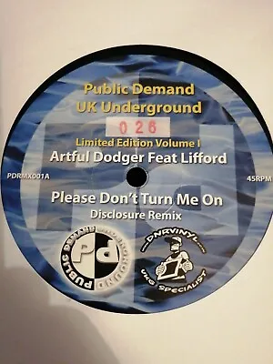 Artful Dodger - Please Don't Turn Me On (12  Promo W/Lbl) • $12.43