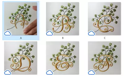 MACHINE EMBROIDERY DESIGNS  Floral Alphabet Digital PES BROTHER • $6