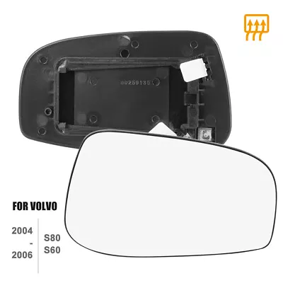 Mirror Glass Heated With Backing Plate Passenger Side RH For VOLVO S80 1999-2006 • $18.99