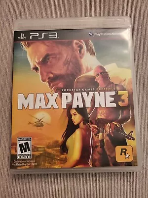 Max Payne 3 (Sony PlayStation 3 2012) Complete In Box TESTED CIB • $10.99