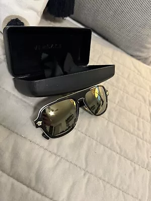 Versace Medusa Charm Sunglasses - Brown • $95
