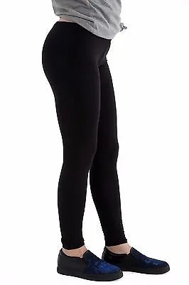 Women Ladies Full Length Stretch Plain Leggings Plus Sizes 45% Cotton          • £5.99