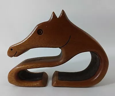 Vintage Richard Rothbard Teakwood Wood Carved Horse Trinket Box  • $9.99