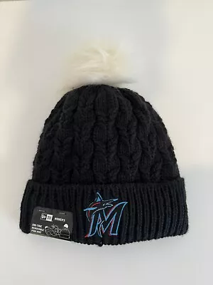 MLB Miami Marlins New Era Women’s Beanie Hat Knit • $18.95