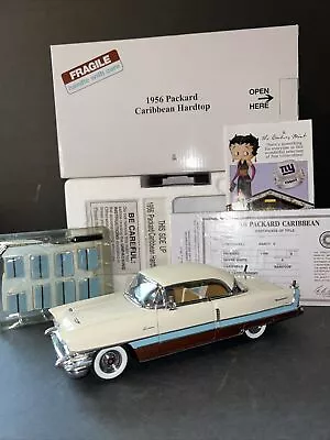 Danbury Mint 1956 Packard Caribbean Hardtop 1:24 Diecast Car Box & Title • $215