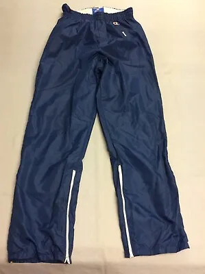 $29.99 • Buy Vintage 80s Champion #1 Nylon Jogging Wind Blue Sweat Pants Mens Medium