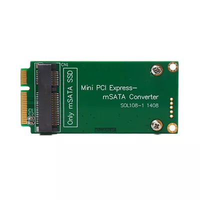 MSATA SSD To SATA Mini PCIe SSD Adapter Card For Asus EPCS101 900A 9-wq • £6.22