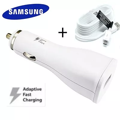 Samsung Adaptive Fast Rapid Car Charger For Samsung Galaxy S6 S7 Edge Note 4 3 • $20.99