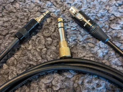 1.5m Van Damme Super Flexible Beyerdynamic Pro X 3 Pin Mini XLR To 3.5mm Cable • £15