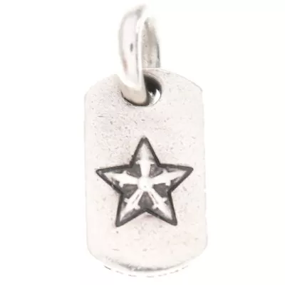Chrome Hearts Accessories Dog Tag Tiny Star Silver Pendant Necklace Top • $708.15