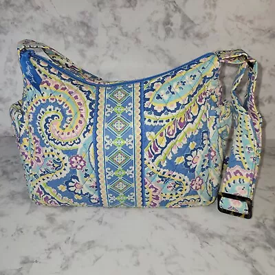 Vera Bradley Capri Blue Maggie Womens Shoulder Bag Purse Paisley Retired • $19.99