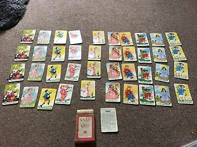 Boxed Vintage Chad Valley Nursery Rhyme Playing Cards Snap  • £0.99