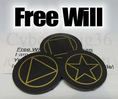 Free Will Mind Reading Magic Trick 3 Poker Chip Style Predict Close Up Mentalism • £4.99