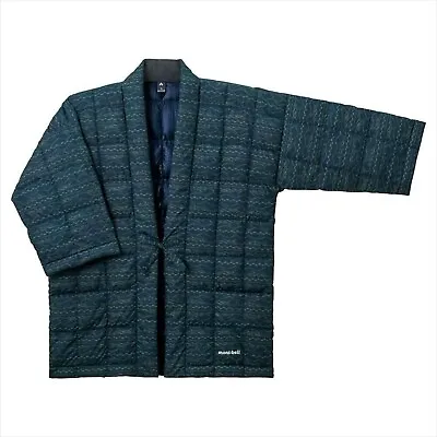 Mont-bell Down Jacket Traditional Japanese Hanten Size L Dark Navy Light & Warm • $149.52