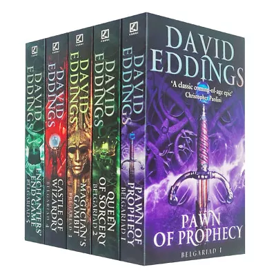 The Belgariad Series Collection David Eddings 5 Books Set Pawn Of Prophecy NEW • £23.38