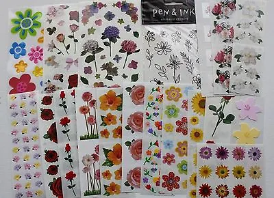 Mrs. Grossman Sticker Sheet You Choose - Flowers Floral Garden Spring • $2.65