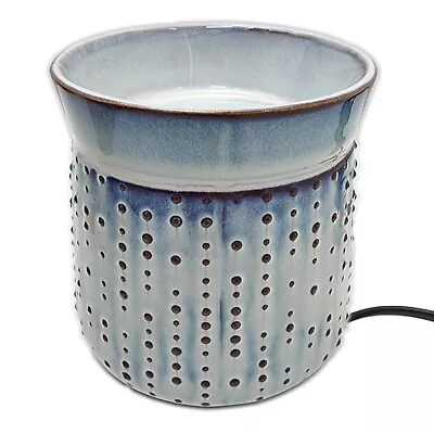 Yankee Candle ADDISON Electric Ceramic Embossed Wax Burner Warmer Melt Tart - EU • £16.99