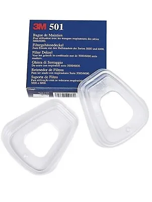 Pair Of 3M 501 Filter Retainer For Use 5000 6000 7000 Series Particulate Filters • £7.99