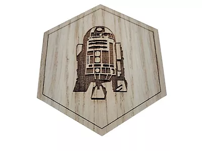 Wooden Star Wars Inspired Hexagonal Coasters Star Wars Gift 4mm Oak Veneer. • £5.99