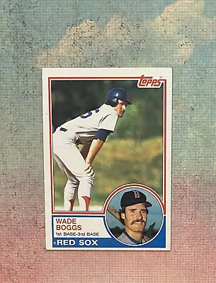 Wade Boggs Rookie Card 1983 Topps #498 3010 Hits .328 Avg 12 All Star HOF • $9