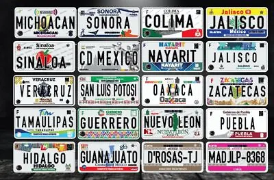 CUSTOM Mexican License Plate / Placas Mexicanas Personalizadas • $17.99