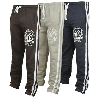 Men's Open Hem Joggers NYC Side Stripe Jogger • £9.99