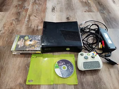 Xbox 360 S Slim 250GB Black Console 4 Games And A Controller Tested • $79.99