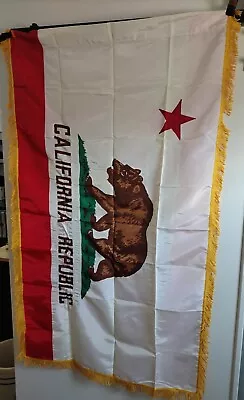 Rare Vintage California Republic State Bear Flag Distressed • $95.95