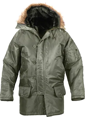 Cold Weather N-3B Military Snorkel Parka Jacket Long Insulated N3B Winter Coat • $97.99