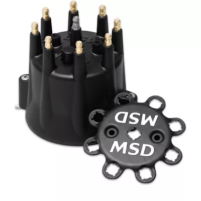 MSD Distributor Cap 84333; Replacement Cap Blk GM Points Dist For SBC/BBC • $69.51