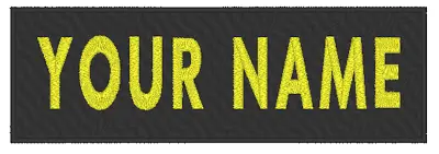 5  X 1  Inches Name Tag ID Patch Yellow GLOW IN DARK W/ VELCRO® Brand Fastener  • $9.23