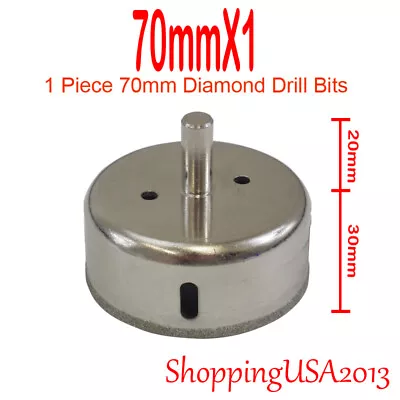 70mm Diamond Coated Drill Bits Set Hole Saw Cutter Tool Glass Granite Ceramic • $14.79