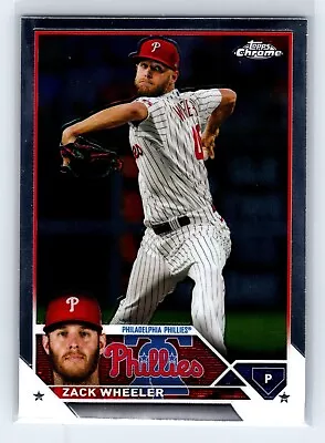 2023 Topps Chrome Zach Wheeler #20 Phillies • $1.50