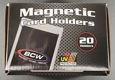 (20) BCW 35pt Magnetic Card Holders One Touch 35 Pt 35 Point - Full Box • $37.98