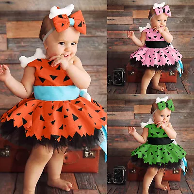 $22.78 • Buy Toddler Kids Caveman Costume Girls Halloween Dog 5 Month Old Baby Girl Dress