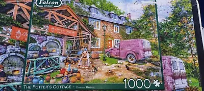 Falcon De Luxe 1000 Piece Jigsaw Puzzle The Potters Cottage • £1.99