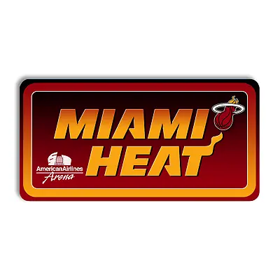 Metal Sign Miami Heat Decor Miami Heat Home Stadium Sign Street Sign Heat NBA • $24.99