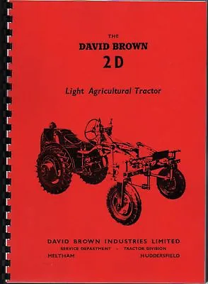 £12 • Buy David Brown  2D  Tractor Drivers Operator Manual