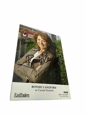 BONNIE LANGFORD *Carmel Kazemi* EASTENDERS HAND SIGNED AUTOGRAPH CAST PHOTO CARD • £8.99