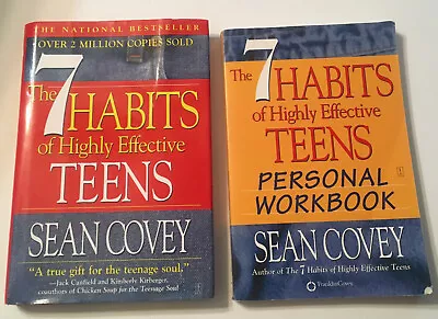 The 7 Habits Of Highly Effective Teens Book & Workbook  Stephen Covey • $10.95