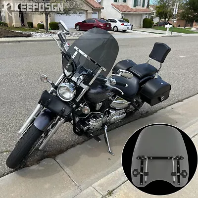 18 X16  Windshield Fit 7/8  1  Handlebar For Yamaha V Star 1300 1100 950 650 250 • $69.26