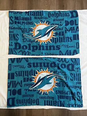 Northwest NFL Miami Dolphins Printed Pillowcases Set Of 2 • $24.95