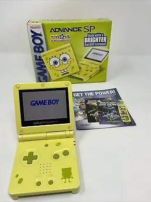 Gameboy Advance SP SpongeBob SquarePants AGS-101 GBA With Box • $699.99