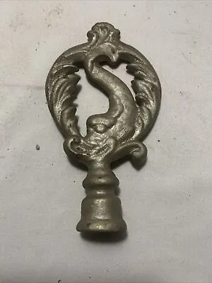 Vintage Sea Creature? Cast Iron Art Deco Nouveau Lamp Light Finial • $26.99