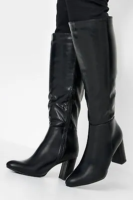 Heeled Knee High Boots In Wide E Fit & Extra Wide EEE Fit • £54.99