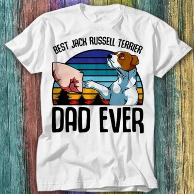 £6.70 • Buy Best Jack Russell Terrier Dad Ever Dog Pet Lover T Shirt Top Tee 199