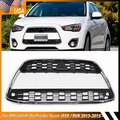 3pcs For 2013-2015 Outlander Sport RVR ASX Lower Upper Grille Molding Trim Set • $86.39