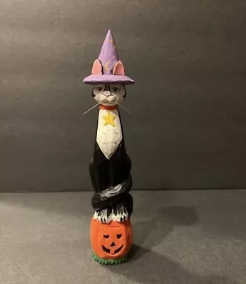 Midwest Of Cannon Falls Walker Halloween Black Cat On A Pumpkin 9” • $17.34