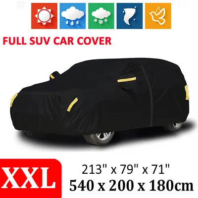 SUV Car Cover Waterproof Dust Sun UV Outdoor Breathable For Infiniti QX56 QX80 • $43.99