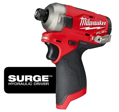 Milwaukee 2551-20 M12 FUEL™ SURGE™ 1/4  Hex Hydraulic Driver (Bare Tool) • $112.98